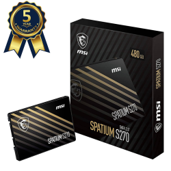 MSI Spatium S270 SATA III 2.5" 480GB Internal SSD MSI Spatium S270 SATA III 2.5" 480GB Internal SSD